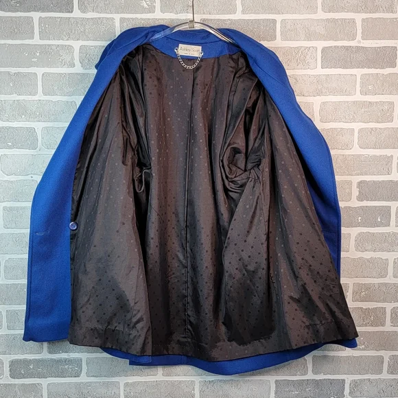 Ashley Scott Vintage 80's Made in USA Mid Length High Fashion Women's Coat - Picture 8 of 15